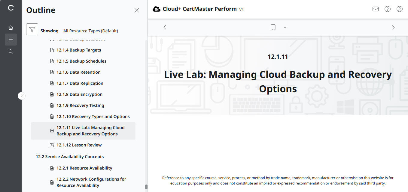CompTIA Cloud+ CertMaster Perform (CV0-004)